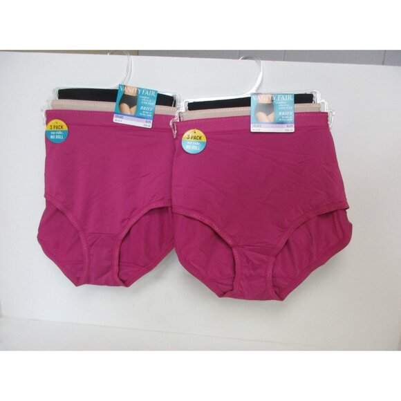 Vanity Fair Women 13463 Panties 6 Pairs Multi Pack Asst' Colors 6/M New - Picture 1 of 2